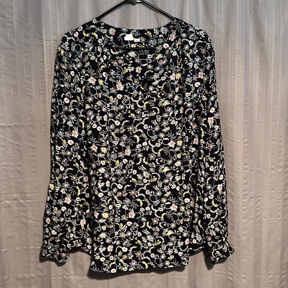 GAP Floral V-Neck Blouse